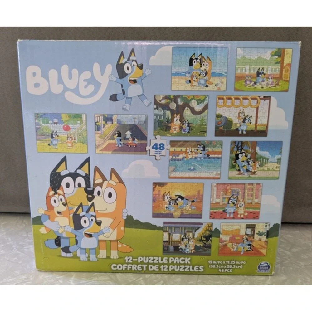 Bluey Puzzle Pack - Ten 48 Piece Jigsaw Puzzles‎